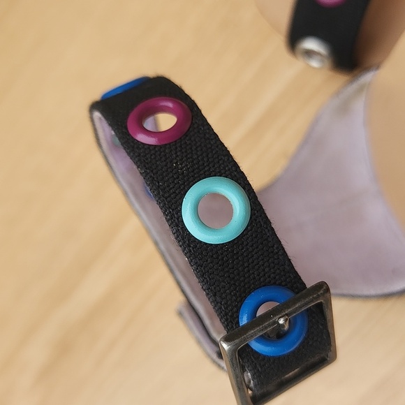 Marc Jacobs Multicolored Grommet Cork Sandal Heels Size 6 - Picture 11 of 13